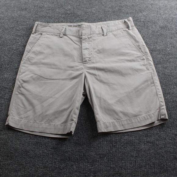 Save Khaki United Shorts Mens 33 Twill Bermuda Classic Flat Front Casual USA - Picture 1 of 8